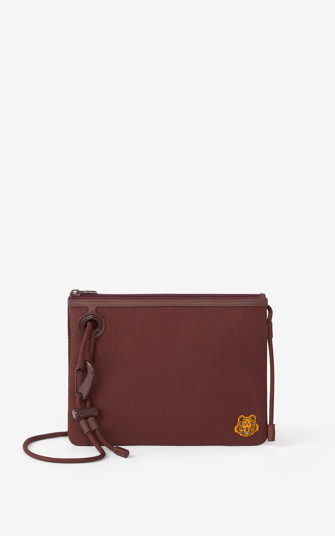 Pochette Kenzo Tiger Crest with strap Homme Bordeaux | KWPM-81647